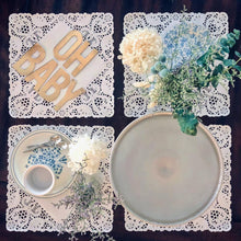 Load image into Gallery viewer, Grey Swirl Glass Cake Stand