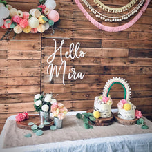 Load image into Gallery viewer, Natural Wood Photowall with Decor Set