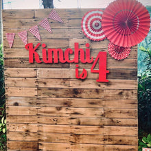 Load image into Gallery viewer, Natural Wood Photowall with Decor Set
