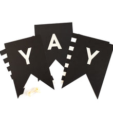 Load image into Gallery viewer, My Mind's Eye Black and White Letter Banner Kit