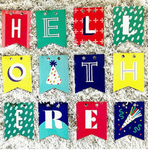 Load image into Gallery viewer, Multicolor Flag Letter Banner Kit