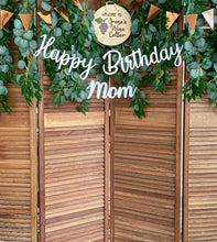 Load image into Gallery viewer, Wooden Louver Photowall with Name Banner Set