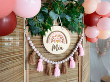 Load image into Gallery viewer, Rattan Photowall with Name Banner Set