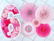 Load image into Gallery viewer, Number Standee with Honeycomb Decors