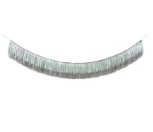 Load image into Gallery viewer, Silver Iridescent Fringe Garland
