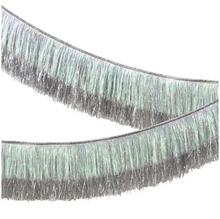 Load image into Gallery viewer, Silver Iridescent Fringe Garland