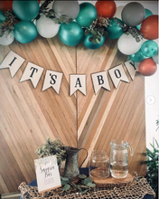 Load image into Gallery viewer, Chevron Wood Photowall with Decor Set