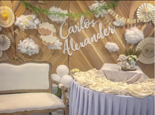 Load image into Gallery viewer, Chevron Wood Photowall with Decor Set