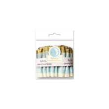 Load image into Gallery viewer, Baby Blue/Cream/Gold Crepe Garland