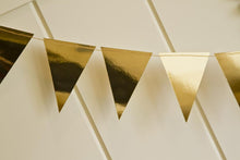 Load image into Gallery viewer, Gold Foil Pennant Bunting