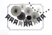 Load image into Gallery viewer, My Mind's Eye Black and White Letter Banner Kit