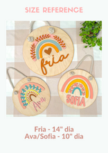 Load image into Gallery viewer, Round Wooden Banner

