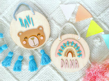 Load image into Gallery viewer, Round Wooden Banner
