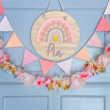 Load image into Gallery viewer, Round Wooden Banner

