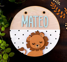 Load image into Gallery viewer, Round Wooden Banner
