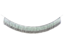 Load image into Gallery viewer, Silver Iridescent Fringe Garland
