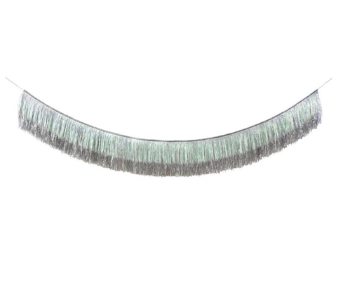 Silver Iridescent Fringe Garland