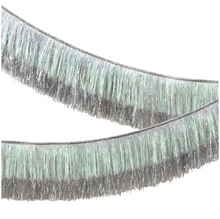 Load image into Gallery viewer, Silver Iridescent Fringe Garland
