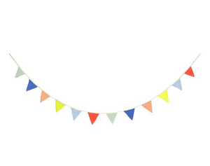 Multicolor Knitted Flag Bunting