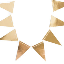 Load image into Gallery viewer, Gold Foil Pennant Bunting
